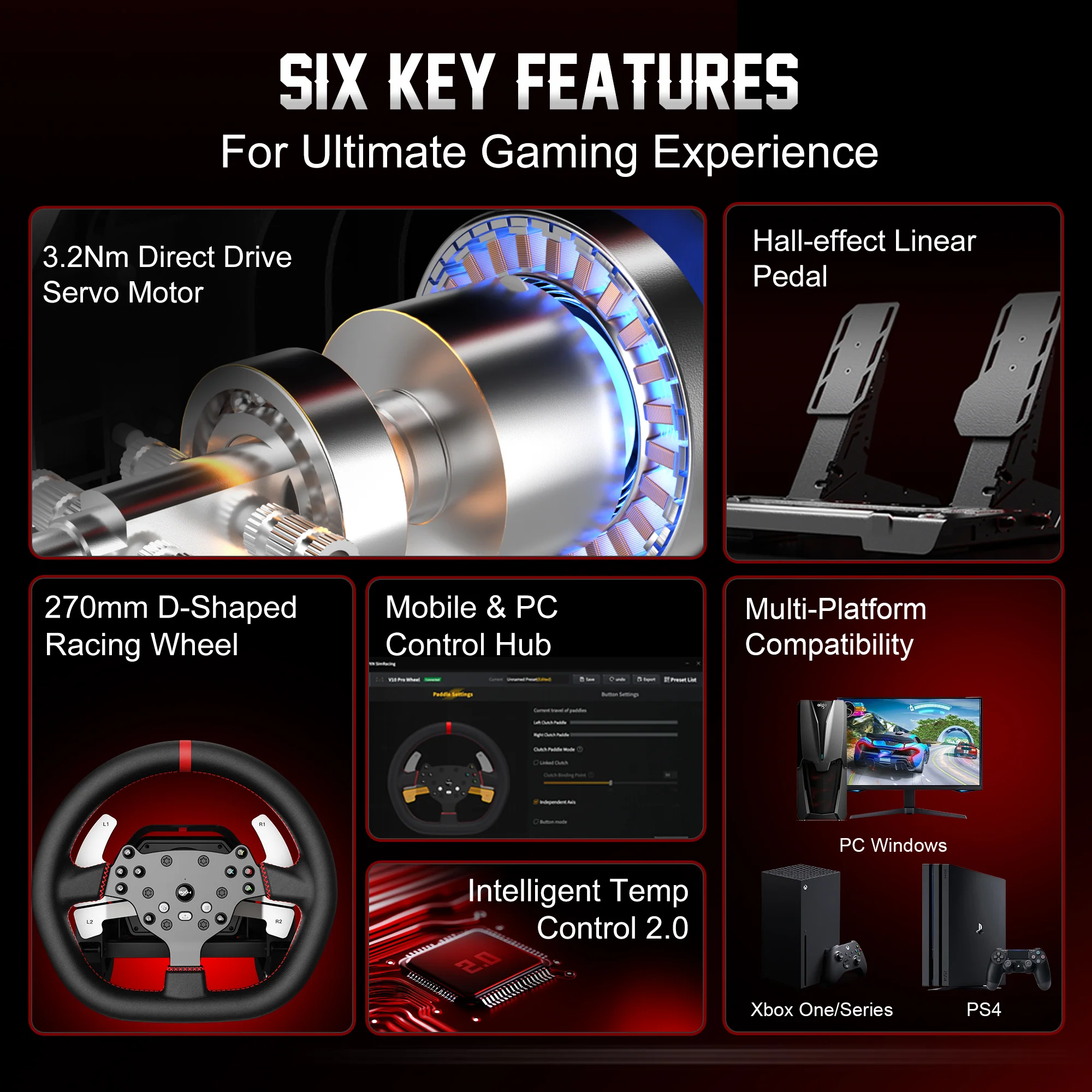 PXN V10 Ultra Racing Steering Wheel - Image 3