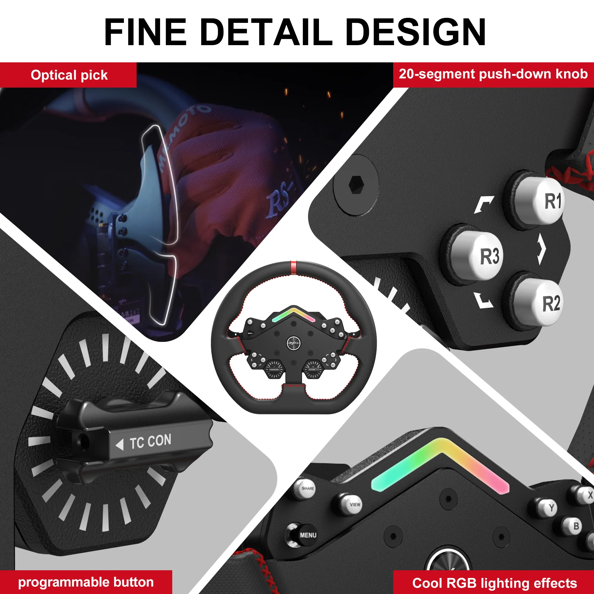 PXN V12 Lite Direct‑Drive Racing Wheel Bundle - Image 5
