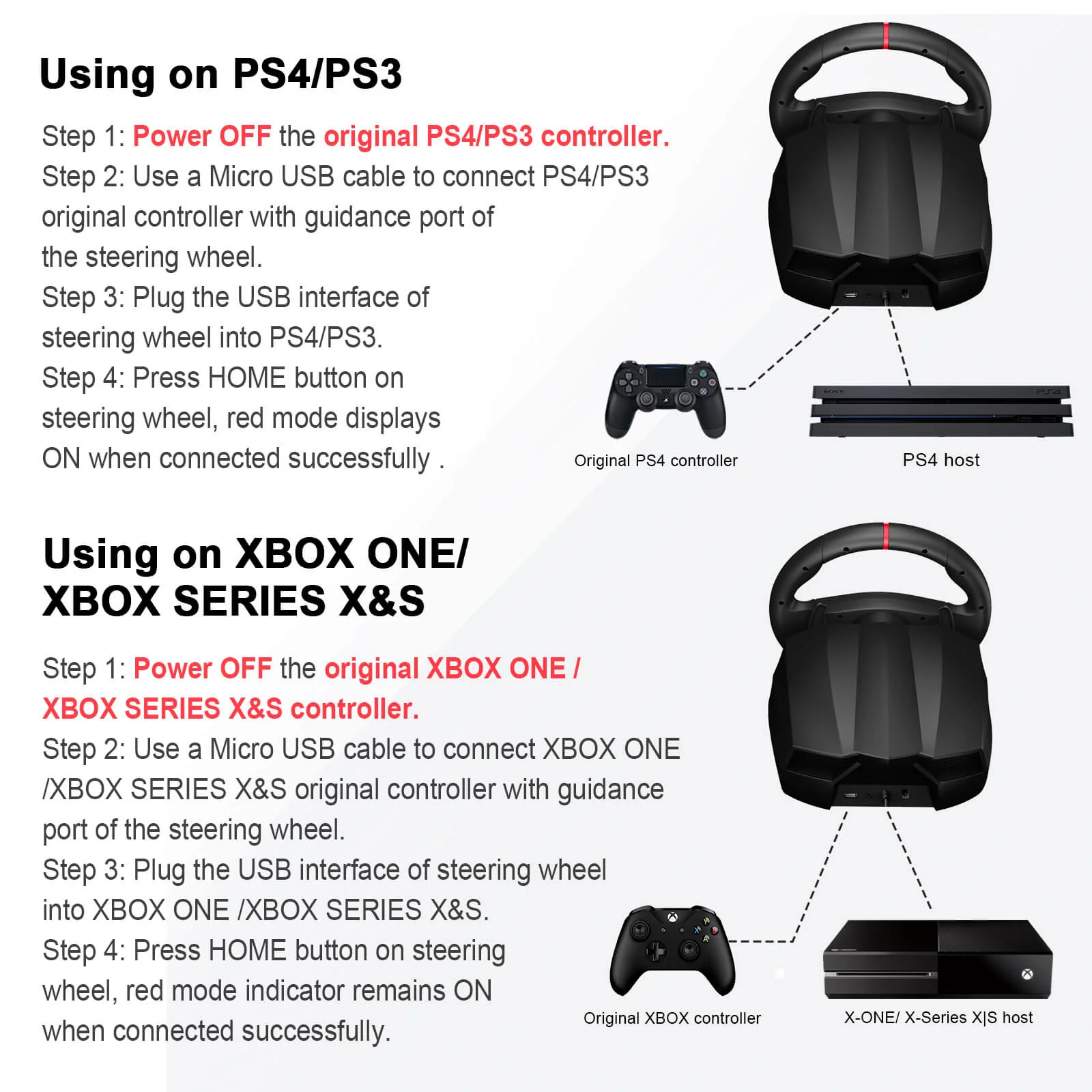 PXN V900 Racing Steering Wheel - Image 6